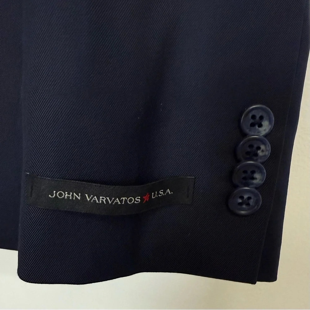 John Varvatos Bedford Sport Coat Blazer Jacket Mens 38S Blue Wool NWOT NEW
